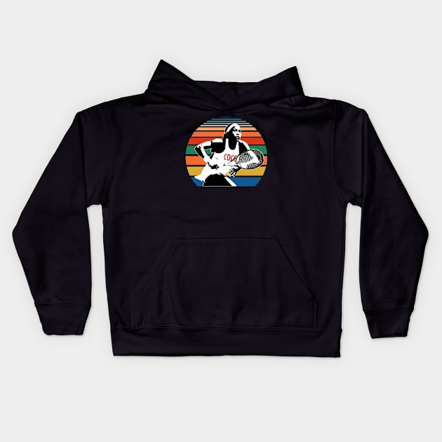 Coco gauff Kids Hoodie by DetikWaktu